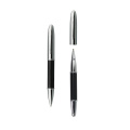 Business Ballpoint stylos écrits Ensemble lisse écrite en or carbone fibre rouleau à balle pour signature personnelle, bureau, exécutif